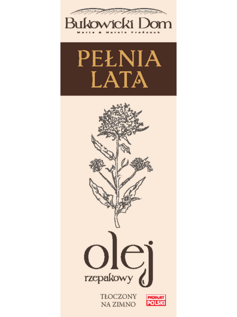 Pełnia Lata – olej rzepakowy 250 ml